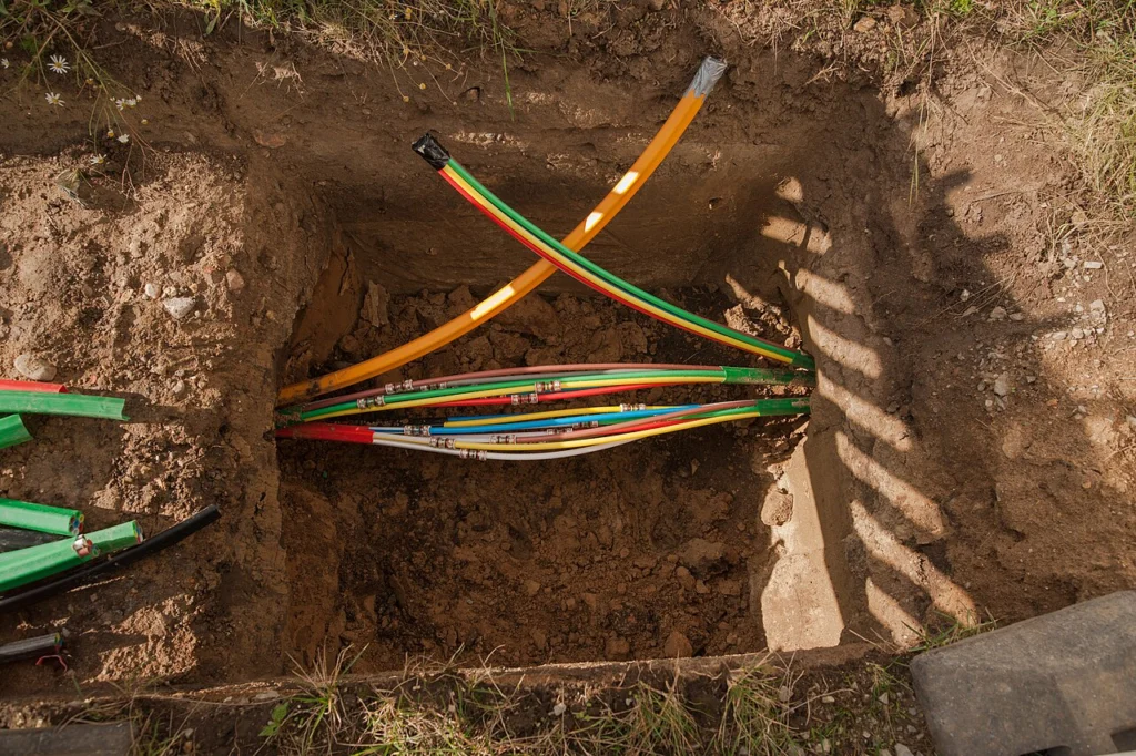 Wiertnica do przewiertów sterowanych HDD podczas pracy